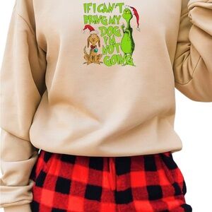 Gildan Cream Graphic Women's Sweater